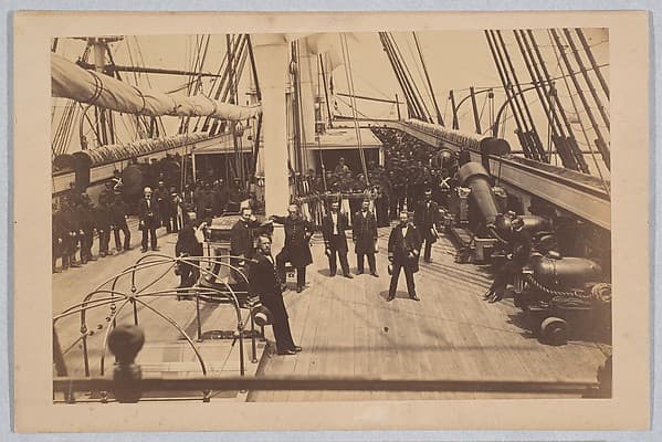 Deck of U.S. Ship Vermont, by Henry P. Moore