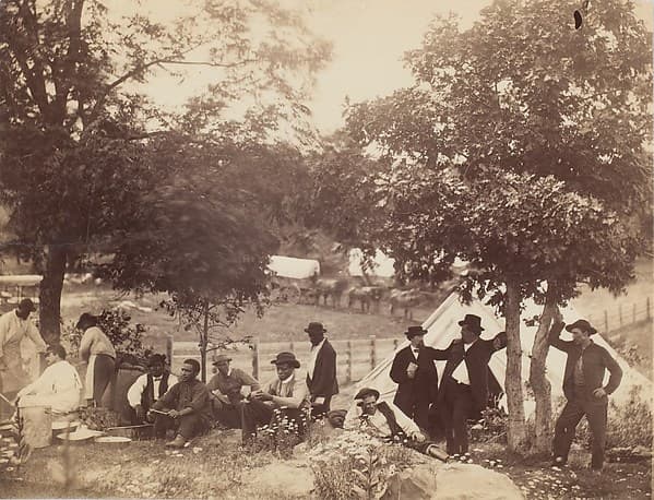 Camp of Captain Hoff, Rear View, Gettysburg, Pennsylvania, by William Morris Smith