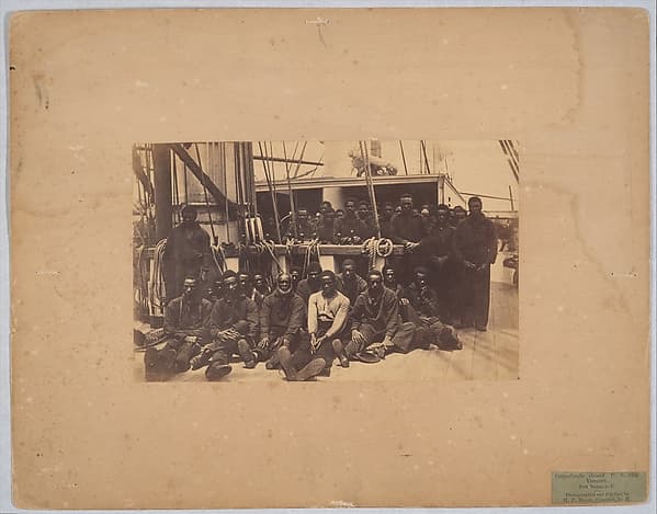 Contrabands Aboard U.S. Ship Vermont, Port Royal, South Carolina, by Henry P. Moore