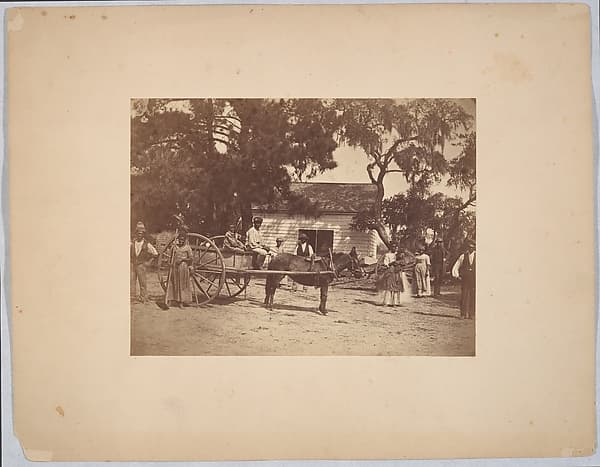 Negroes (Gwine to de Field), Hopkinson's Plantation, Edisto Island, South Carolina, by Henry P. Moore