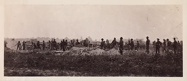 Pennsylvania Light Artillery, Battery B, Petersburg, Virginia, by Timothy H. O'Sullivan