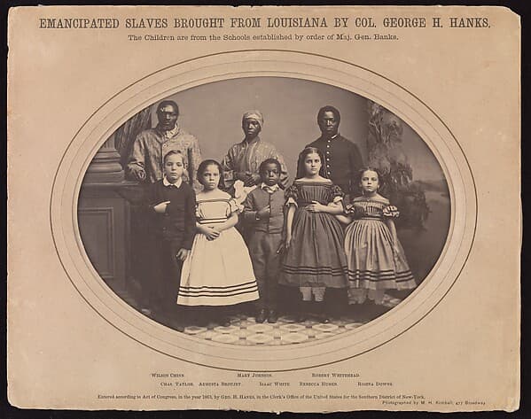 Emancipated Slaves Brought from Louisiana by Colonel George H. Hanks, by Myron H. Kimball
