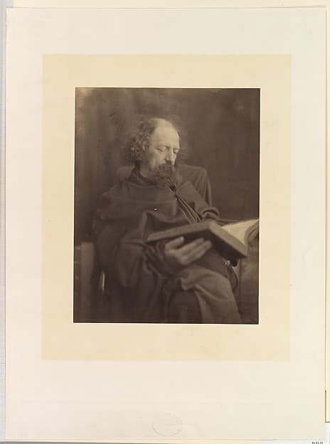 Tennyson Reading, by Julia Margaret Cameron