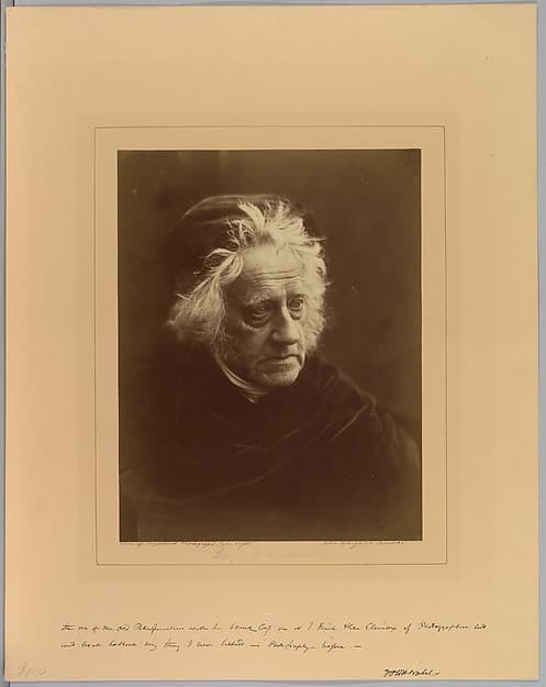 Sir John Herschel, by Julia Margaret Cameron