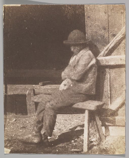 Seated Lad, by Calvert Richard Jones