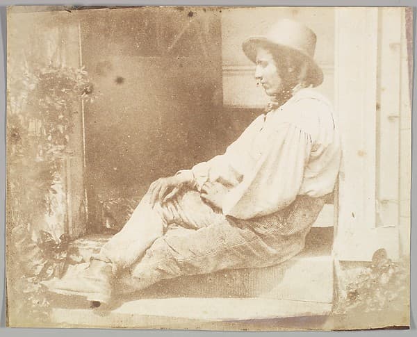 Portrait of the Gardener, possibly David Roderick, by Calvert Richard Jones