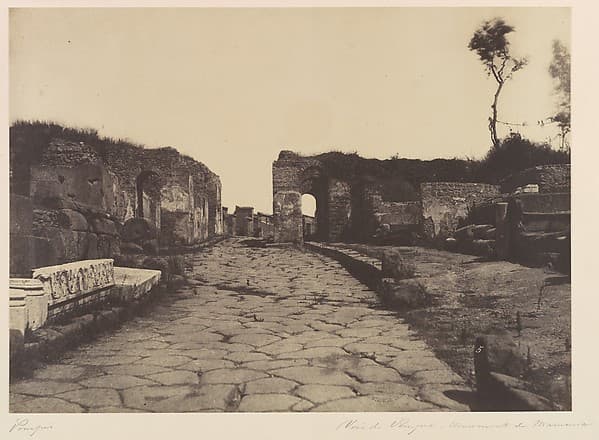 Pompeii, Pompey’s Lane, Tomb Monument of Mamia, by Firmin-Eugène Le Dien