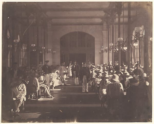 The Refectory of the Imperial Asylum at Vincennes, by Charles Nègre
