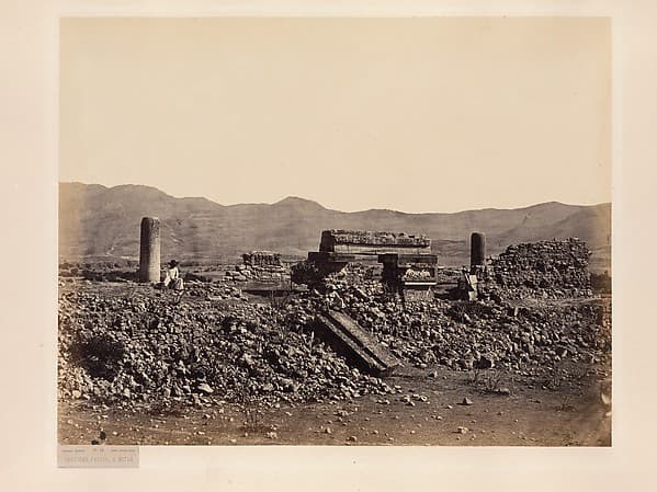 Second Palace at Mitla, Mexico., by Désiré Charnay