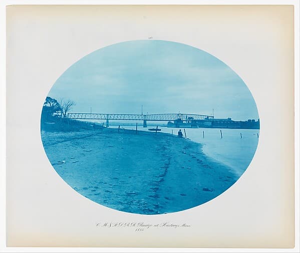 No. 185. Chicago, Milwaukee & St. Paul Rail Road Bridge at Hasting, Minnesota, by Henry P. Bosse