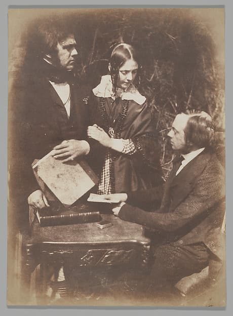 Dr. George Bell, Alexina, Lady Moncrieff and Rev. Thomas Bell, by Hill and Adamson