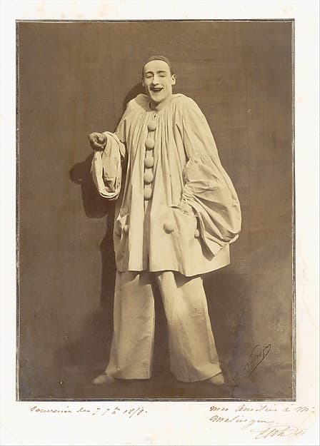 Pierrot Laughing, by Nadar