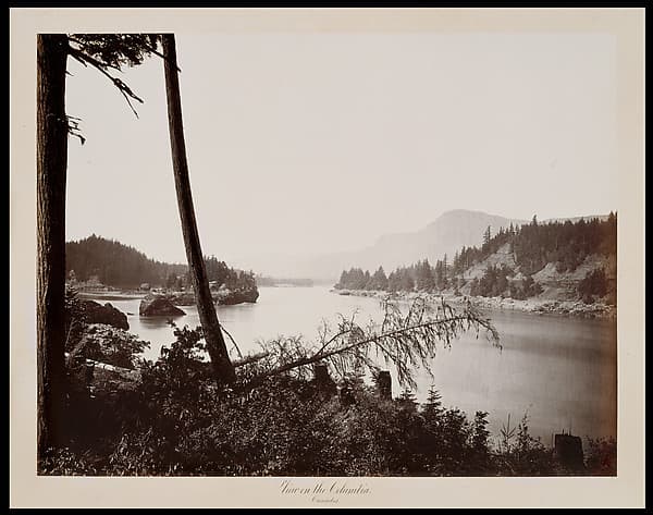View on the Columbia, Cascades, by Carleton E. Watkins