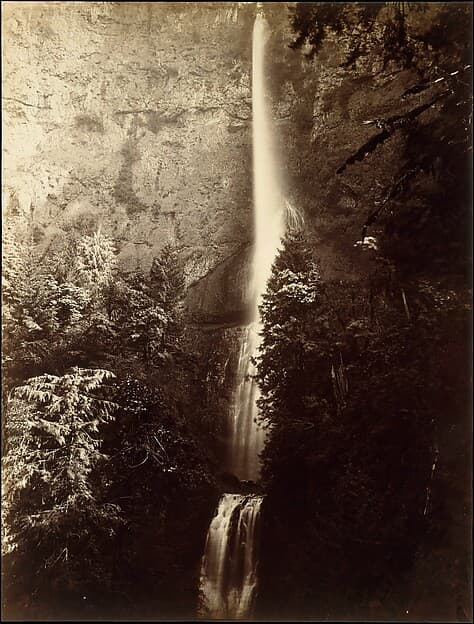 Multnomah Falls Cascade, Columbia River, by Carleton E. Watkins