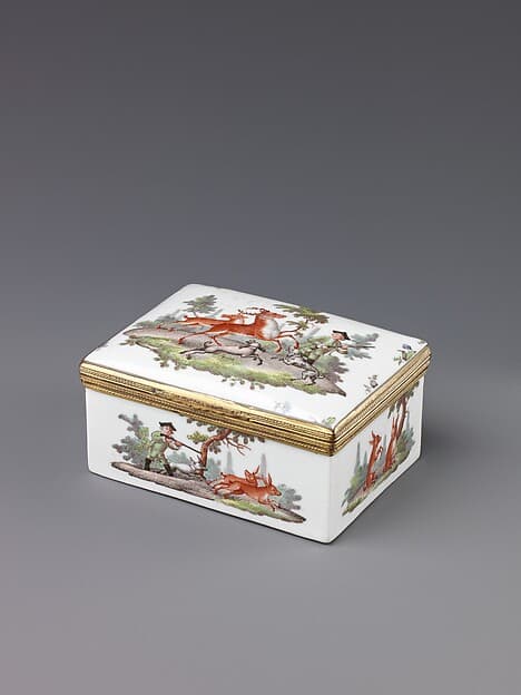 Snuffbox with Hunting Scenes, by Andreas Philipp Oettner
