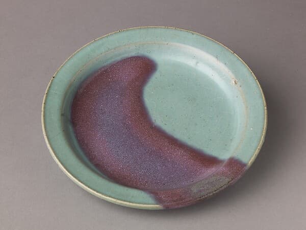 Plate, Jun ware, by Chinese