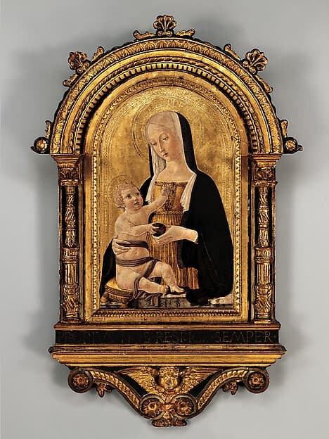 Engaged arched cassetta frame and arched tabernacle frame