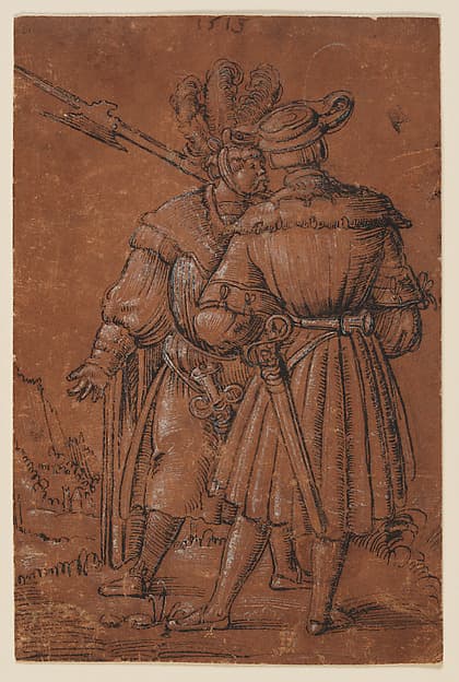 Two Lansquenets, by Erhard Altdorfer