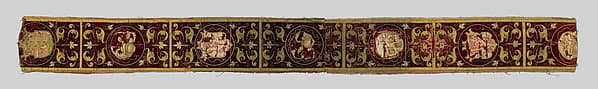 Four fragments of Orphrey Bands Made into a Panel