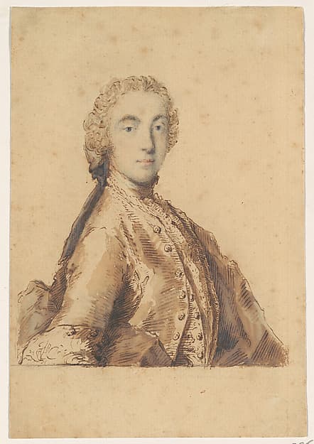 Half-Length Study for a Portrait of a Young Man, by Pietro Antonio Novelli