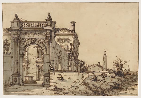 A Venetian Villa, by Bernardo Bellotto