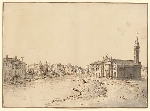 View of Dolo, by Bernardo Bellotto
