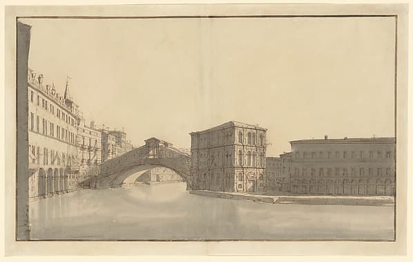 The Grand Canal with the Rialto Bridge, from the North, by Bernardo Bellotto