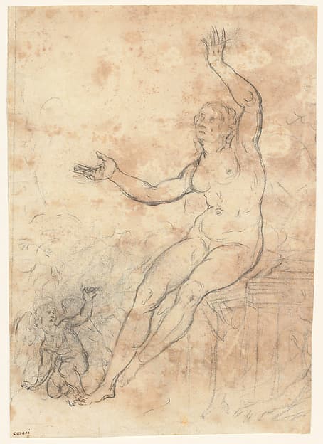 Female Nude (Danaë), by French