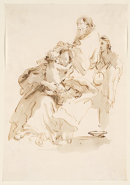 The Holy Family with Saint John, by Giovanni Battista Tiepolo