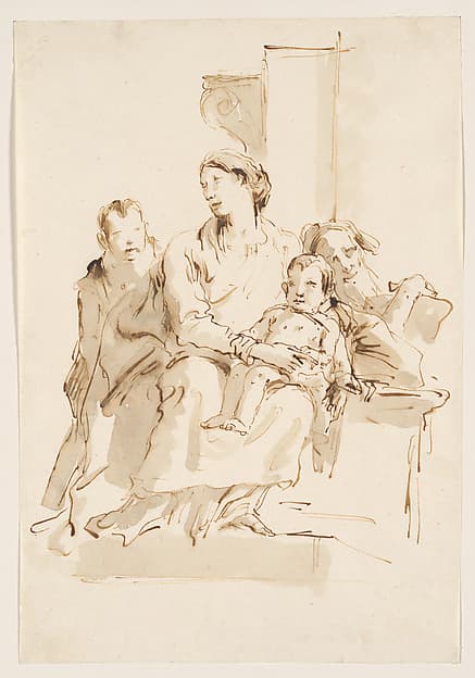 The Holy Family with Saint John, by Giovanni Battista Tiepolo