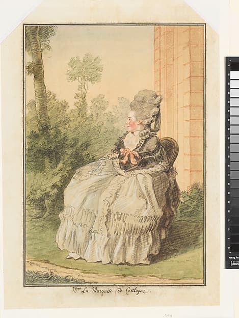 Madame la Marquise de Coëtlogon, by Louis de Carmontelle