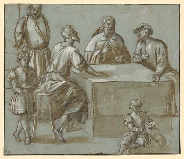 The Supper at Emmaus, by Bonifacio de' Pitati (Bonifacio Veronese)