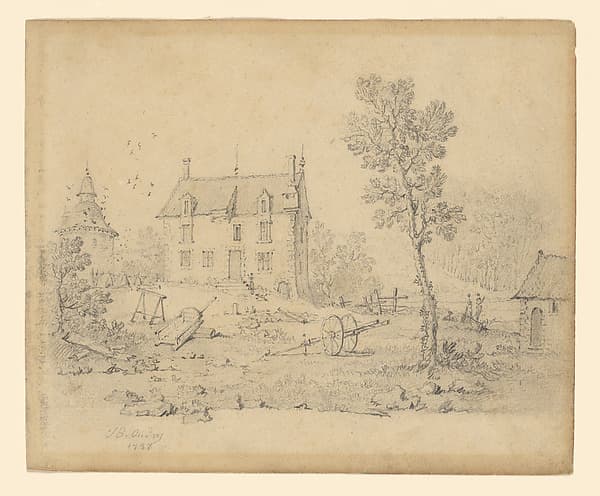 Country Farmhouse, by Jean-Baptiste Oudry