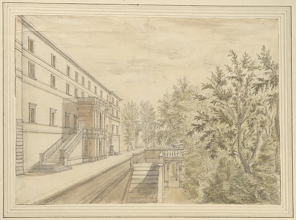 View of the Garden Terrace of the Villa d'Este at Tivoli, by Israel Silvestre