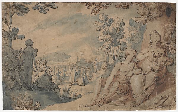 The Preaching of Saint John the Baptist, by Gerrit Pietersz. Sweelink