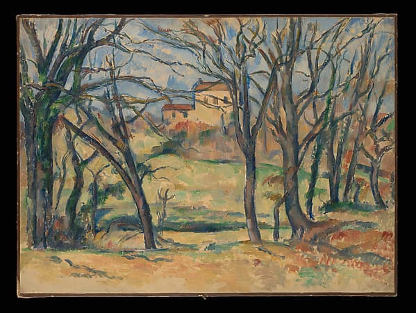 Trees and Houses Near the Jas de Bouffan, by Paul Cézanne