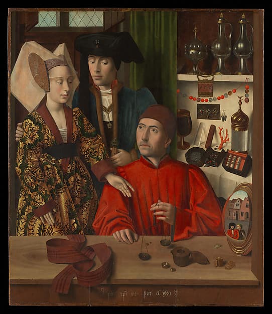 A Goldsmith in his Shop, by Petrus Christus