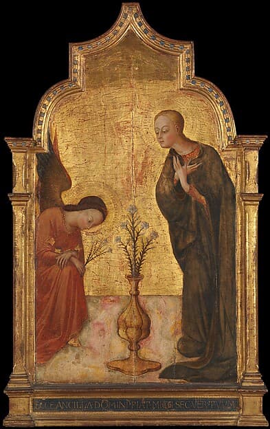 The Annunciation, by Sassetta (Stefano di Giovanni)
