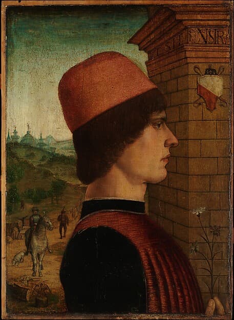 Portrait of a Man, possibly Matteo di Sebastiano di Bernardino Gozzadini, by Maestro delle Storie del Pane