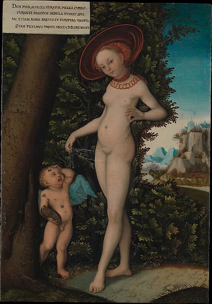 Venus with Cupid the Honey Thief, by Lucas Cranach the Elder