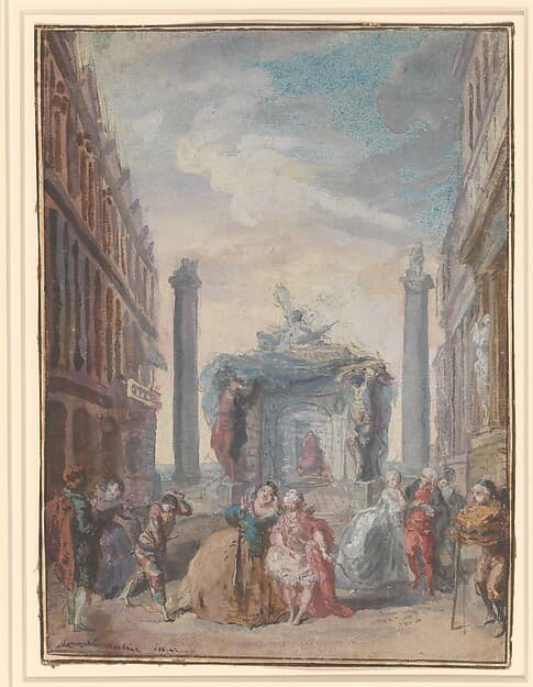 Les fêtes vénitiennes, by Gabriel de Saint-Aubin