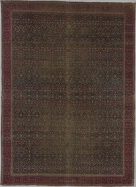 Carpet with a millefleur pattern