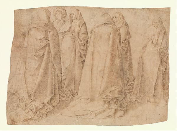 Group of Draped Figures, by Antonello da Messina (Antonello di Giovanni d'Antonio)