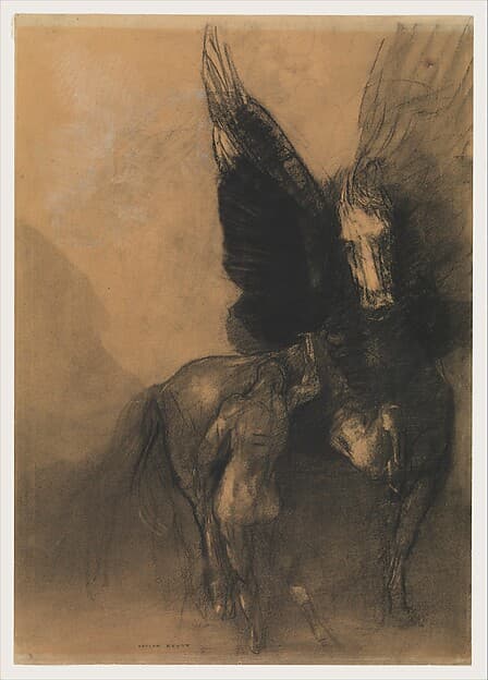 Pegasus and Bellerophon, by Odilon Redon