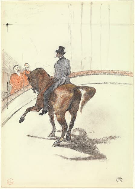 At the Circus: The Spanish Walk (Au Cirque: Le Pas espagnol), by Henri de Toulouse-Lautrec