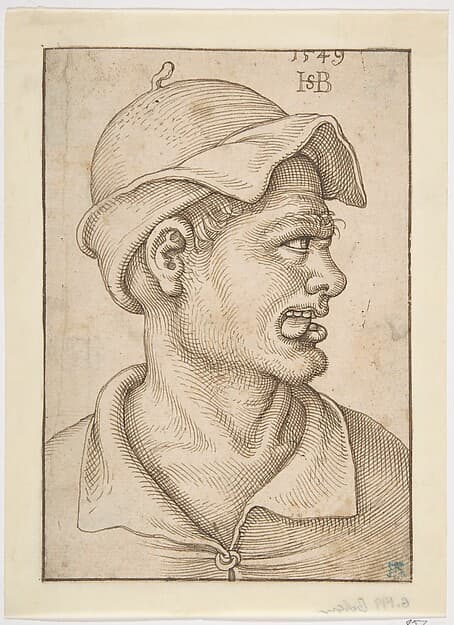 Head of a Man, by Sebald Beham