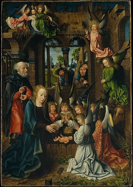 The Adoration of the Christ Child, by Master of Frankfurt