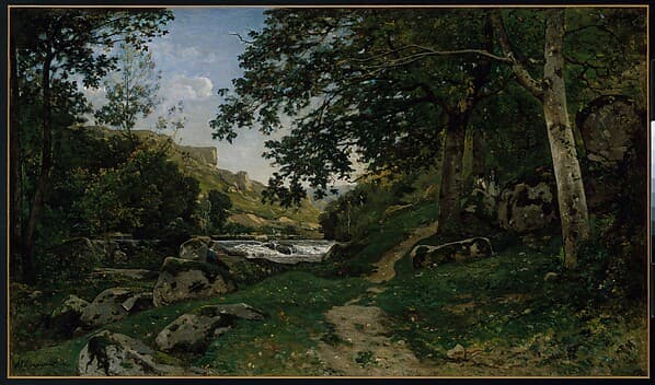 The Rocky Path in the Morvan (Chemin des roches dans le Morvan), by Henri-Joseph Harpignies