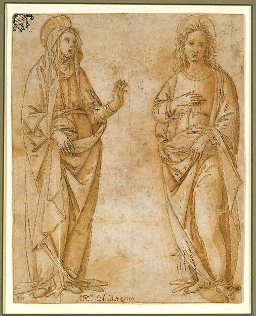 The Virgin and Saint John the Evangelist, by Bartolomeo di Giovanni