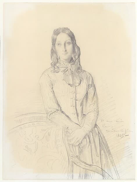 Portrait of Madame Gabrielle Marcotte de Quivières, by Théodore Chassériau